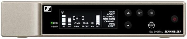open zoom image for Sennheiser EW-D ME 4 Lavalier Set Wireless Microphone System, Band Q1-6 (470.2 - 526 MHz), Action Position Back