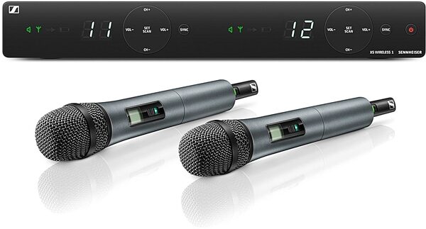 open zoom image for Sennheiser XSW 1-825 Dual Vocal Wireless Microphone System, Band A (548 - 572 MHz), Action Position Back