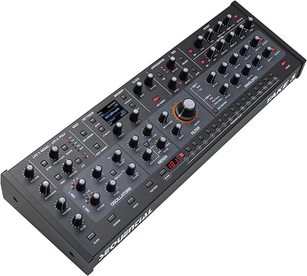 open zoom image for Sequential Take 5 Desktop Analog Synthesizer, New, Action Position Back