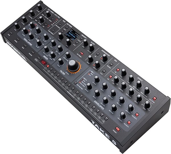 open zoom image for Sequential Take 5 Desktop Analog Synthesizer, New, Action Position Back