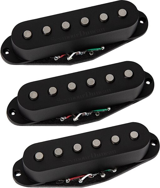 open zoom image for Seymour Duncan Hot Chicken Strat Stack Pickup Set, Black, Action Position Front