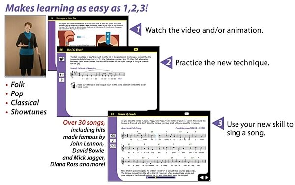 open zoom image for eMedia Singing for Dummies Software, Video View