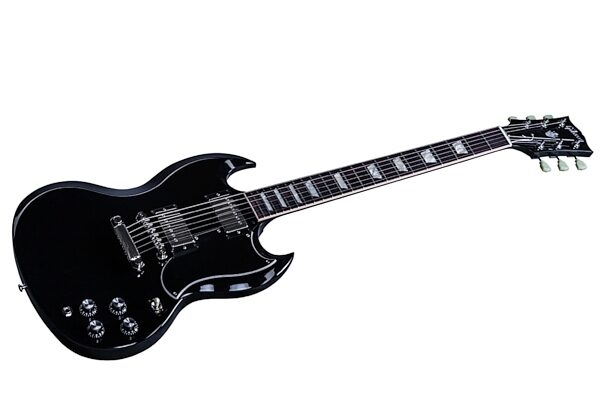 open zoom image for Gibson 61 Reissue SG Electric Guitar (with Case), Ebony Closeup