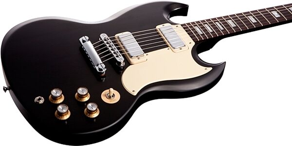 open zoom image for Gibson SG Special '70s Tribute Electric Guitar, with Gig Bag, Satin Ebony Closeup