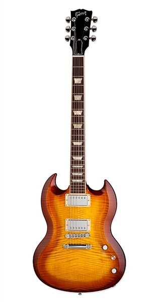open zoom image for Gibson SG Diablo Premium Plus Electric Guitar (with Case), Iced Tea