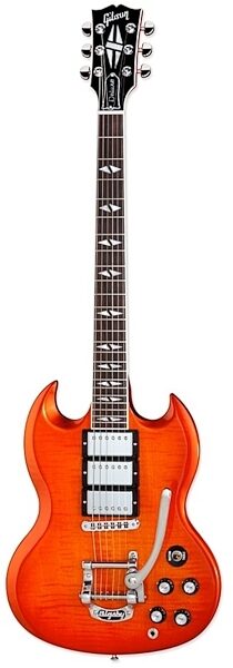 open zoom image for Gibson SG Deluxe Electric Guitar (with Case), Orange Burst