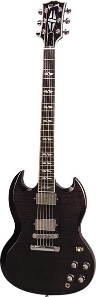 open zoom image for Gibson SG Supreme Electric Guitar (with Case), Translucent Black
