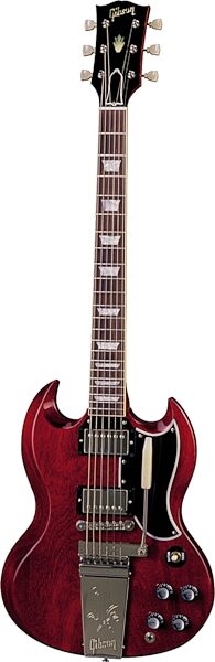 open zoom image for Gibson Custom Shop Historic SG Standard Vintage Original Spec Electric Guitar (with Case), Faded Cherry With Maestro Tailpiece