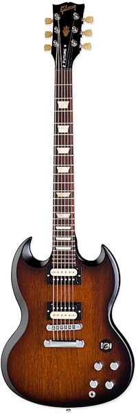open zoom image for Gibson SG Future Tribute Min-ETune Electric Guitar, Vintage Sunburst