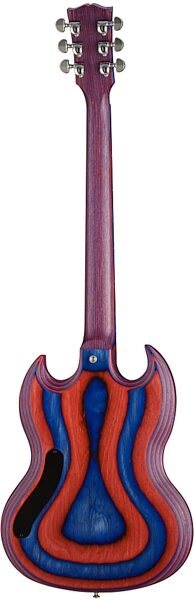 open zoom image for Gibson SG Zoot Suit Limited Edition Electric Guitar (with Gig Bag), Red and Blue - Back