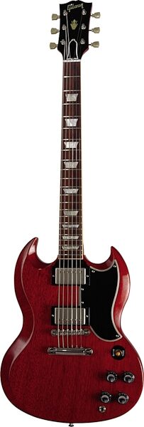 open zoom image for Gibson Custom Shop Historic SG Standard Vintage Original Spec Electric Guitar (with Case), Faded Cherry With Stopbar Tailpiece