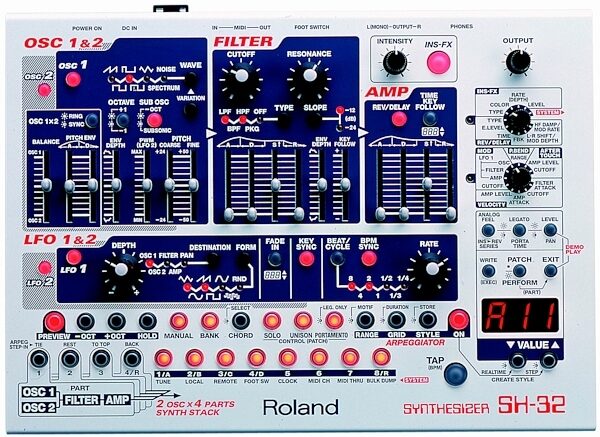 open zoom image for Roland SH32 Synthesizer, Main