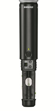 open zoom image for Shure BLX24/B58 Handheld Wireless Beta 58A Microphone System, Band H10 (542 - 572 MHz), Battery Access Compartment