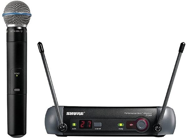 open zoom image for Shure PGX24/BETA58 UHF Handheld Wireless Microphone System, Main