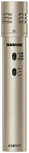 open zoom image for Shure KSM137 Small-Diaphragm Condenser Microphone, Single Microphone, Single Mic