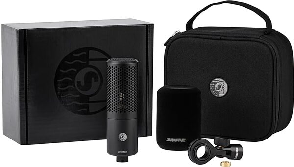 open zoom image for Shure KSM32C Large-Diaphragm Condenser Microphone - Stage Kit with Hard Mount and Foam Windscreen, New, Action Position Back