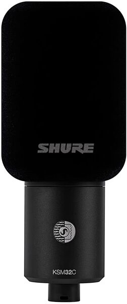 open zoom image for Shure KSM32C Large-Diaphragm Condenser Microphone - Stage Kit with Hard Mount and Foam Windscreen, New, Action Position Back