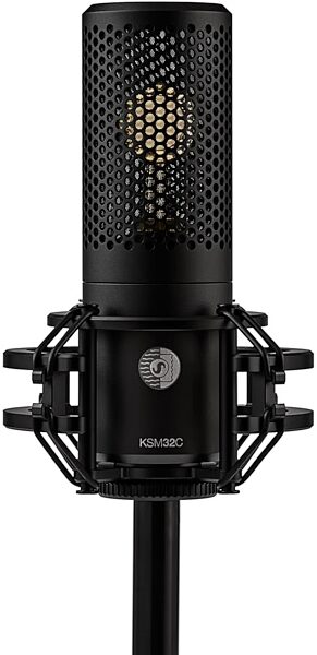 open zoom image for Shure KSM32C/SM Large-Diaphragm Condenser Microphone - Studio Kit with Shock Mount and Pop Filter, New, Action Position Back
