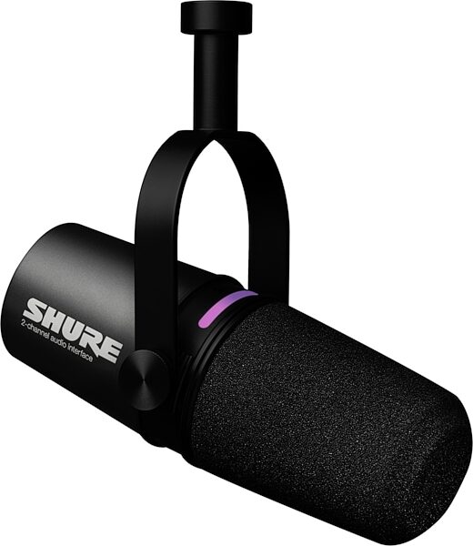 open zoom image for Shure MV7i Smart Microphone with Audio Interface, New, Action Position Back
