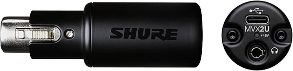 open zoom image for Shure MVX2U MOTIV XLR to USB Adapter Digital Audio Interface, Open Box (Very Good), Action Position Back