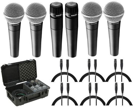 open zoom image for Shure SM57 and SM58 Microphone Package, Action Position Back