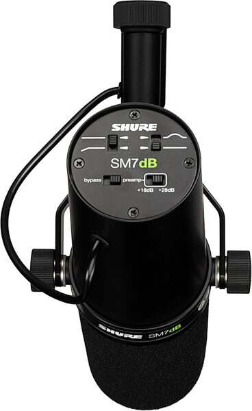 open zoom image for Shure SM7dB Active Cardioid Dynamic Broadcast Microphone, New, Rear