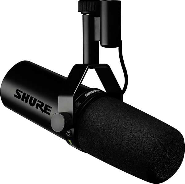 open zoom image for Shure SM7dB Active Cardioid Dynamic Broadcast Microphone, New, Front Angle