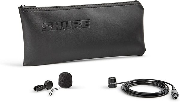 open zoom image for Shure WL183M Omnidirectional Lavalier Microphone, LEMO Connector, Black, Action Position Back