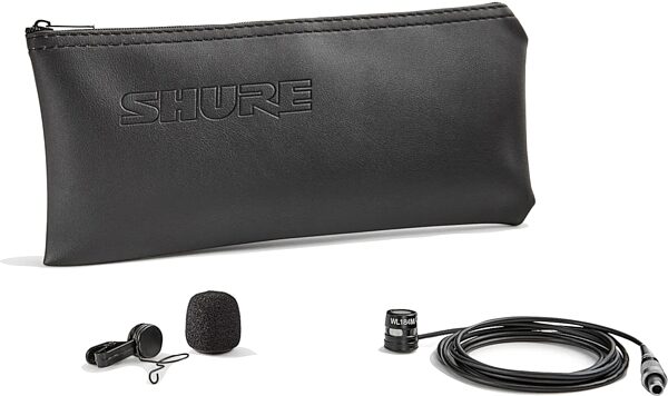 open zoom image for Shure WL184M Supercardioid Lavalier Microphone, LEMO Connector, Black, Action Position Back