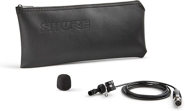 open zoom image for Shure WL185m Low-Profile Cardioid Lavalier Microphone, TQG/TA4F Connector, Black, Action Position Back
