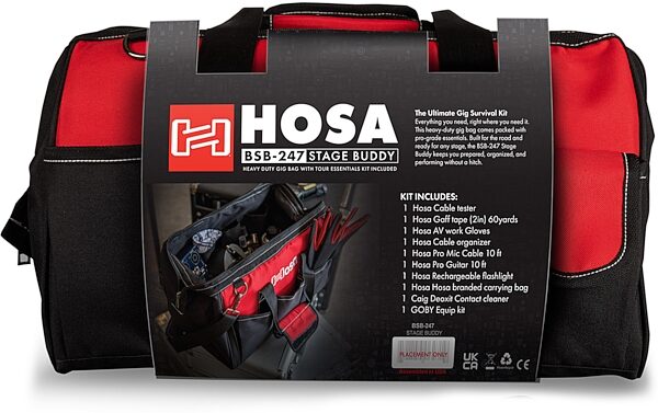 open zoom image for Hosa BSB-247 Stage Buddy Technicians Toolkit, New, Action Position Back