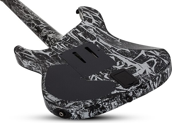open zoom image for Schecter C-1 FRS Silver Mountain Electric Guitar, Action Position Back