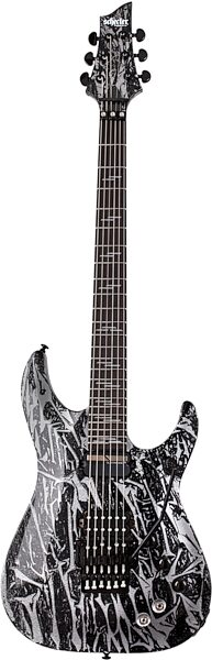 open zoom image for Schecter C-1 FRS Silver Mountain Electric Guitar, Action Position Back