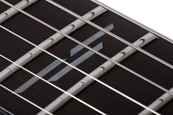open zoom image for Schecter C-1 FRS Silver Mountain Electric Guitar, Action Position Back