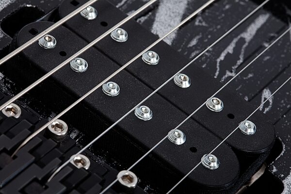 open zoom image for Schecter C-1 FRS Silver Mountain Electric Guitar, Action Position Back