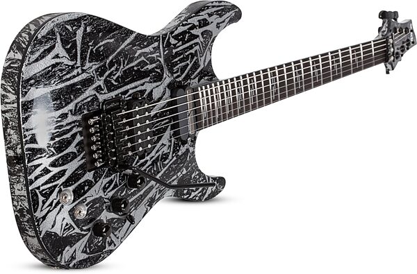 open zoom image for Schecter C-1 FRS Silver Mountain Electric Guitar, Action Position Back