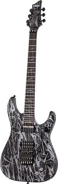 open zoom image for Schecter C-1 FRS Silver Mountain Electric Guitar, Action Position Back