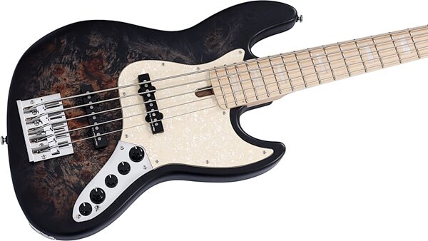 open zoom image for Sire Marcus Miller V7 Swamp Ash Reissue Electric Bass, 5-String, Black, Action Position Back