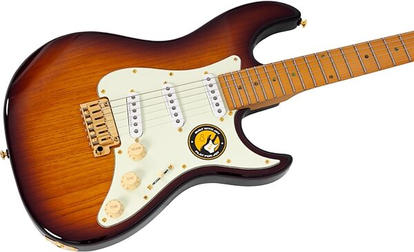 open zoom image for Sire Larry Carlton S10 SSS Electric Guitar (with Case), Tobacco Sunburst, Action Position Back
