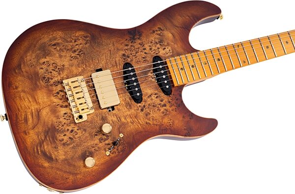 open zoom image for Sire Larry Carlton S10 HSS Electric Guitar (with Case), Natural Burst, Open Box (Very Good), Action Position Back