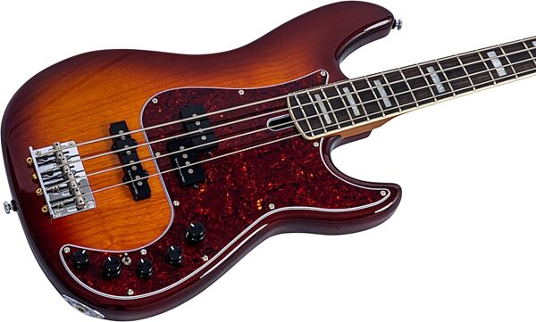 open zoom image for Sire Marcus Miller P7 New Gen Electric Bass, Tobacco Sunburst, Ebony Fretboard, Action Position Back