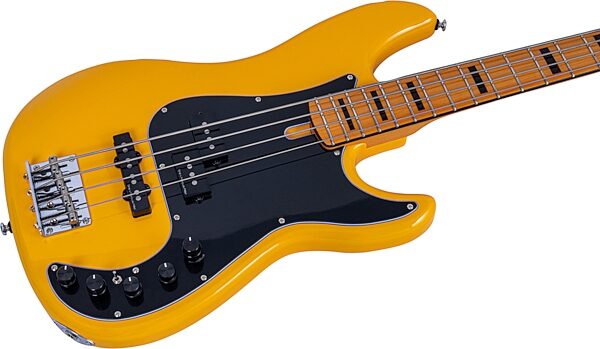open zoom image for Sire Marcus Miller P7 New Gen Electric Bass, Sunshine Yellow, Hard Maple Fretboard, Action Position Back