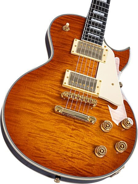 open zoom image for Sire Larry Carlton L7 DX Electric Guitar, Amber Burst, Action Position Back