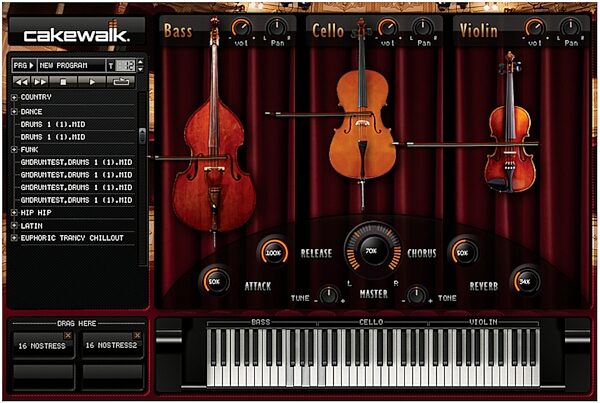 open zoom image for Cakewalk Software Guitar Tracks Pro (Windows), Screenshot - Strings