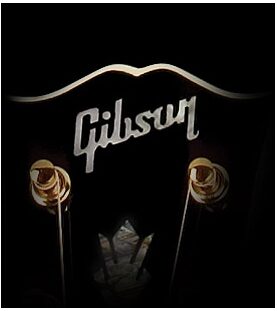 open zoom image for Gibson J-200 Super Jumbo Studio Acoustic-Electric Guitar (with Case), Gibson Logo