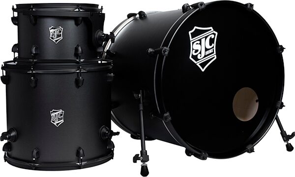 open zoom image for SJC Pathfinder Drum Shell Kit, 3-Piece, Galaxy Gray, Action Position Back