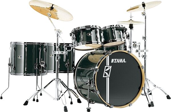 open zoom image for Tama SK62HZBNS Superstar SK Hyper-Drive 6-Piece Drum Shell Kit, Brush Metallic Black