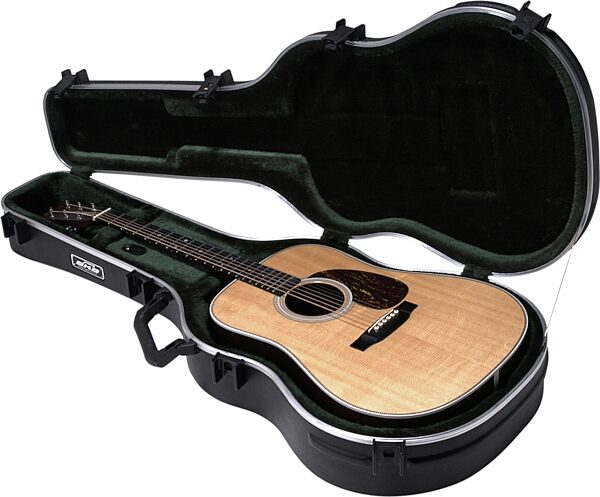 open zoom image for SKB 18 Deluxe Molded Dreadnought Acoustic Guitar Case, New, In Use Alternate