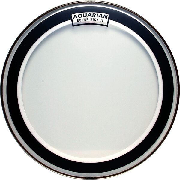 open zoom image for Aquarian Super-Kick II Bass Drumhead, Clear, 20 inch, Main