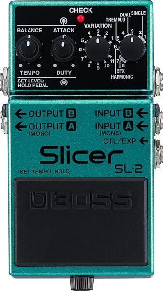 open zoom image for Boss SL-2 Slicer Guitar Pedal, Action Position Front